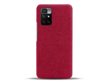 Capa para Xiaomi Redmi Note 11 4G, Redmi Note 11 KSQ Pele Sintética Vermelho