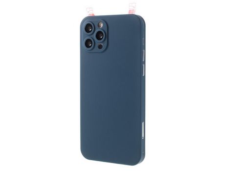 Capa para iPhone 12 Pro RURIHAI Pele Sintética Anti-Choque Anti-Riscos Azul