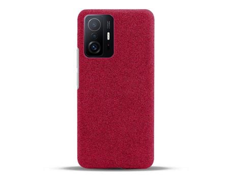 Capa para Xiaomi Xiaomi 11T Pro KSQ Pele Sintética Vermelho