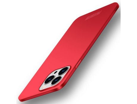 Capa para iPhone 14 Pro PINWUYO Pele Sintética Anti-Choque Magnética Vermelho