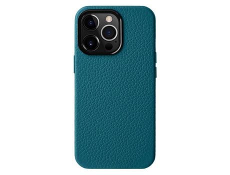 Capa para iPhone 13 Pro Max MELKCO Pele Sintética Anti-Choque Azul