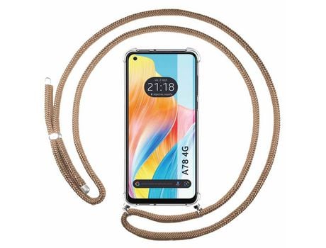 Capa para Oppo A78 4G TUMUNDOSMARTPHONE - Castanho