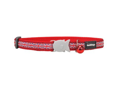 Coleira para Cães Red Dingo STYLE UNION JACK FLAG 41-63 cm