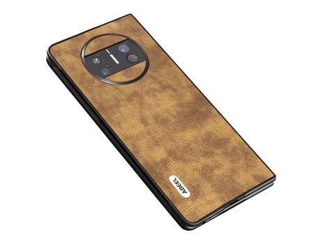 Capa para Huawei Mate X3 5G ABEEL de Pele Sintética - Castanho