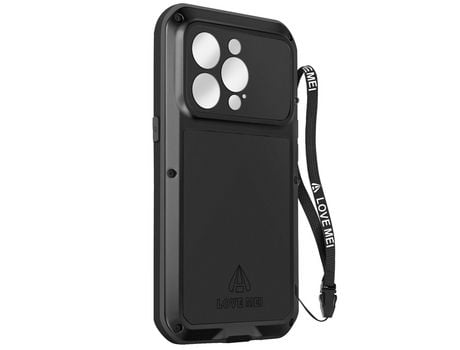 Capa para iPhone 14 Pro Max LOVE MEI Anti-Choque Preto