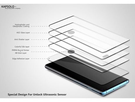 Película de Ecrã para Samsung Galaxy S9+/S9 KAPSOLO Vidro Transparente