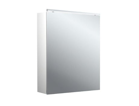 EMCO Pure 2 Armário de Espelhos Clássicos Led Iluminados com Luz de Cima 1 Dobradiças de Porta Intercambiáveis 600X711X153Mm 979705501,