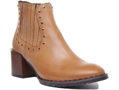 Botas de Mulher JUSTINREESS ENGLAND Pele Castanho (38)