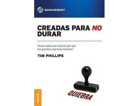 Livro Creadas Para No Durar de Tim Phillips (Espanhol)