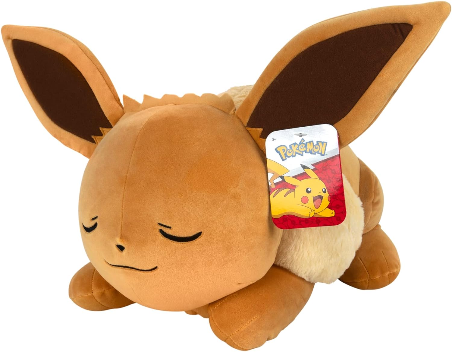 Peluche Eevee Dormindo Pokémon 45 Cms (Idade minima recomendada: 6 anos)