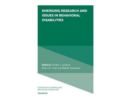 Livro Livro Emerging Research and Issues in Behavioral Disabilities de Vários Autores (Inglês) de Timothy J Landrum, Bryan G Cook, Melody Tankersley ( Inglês )