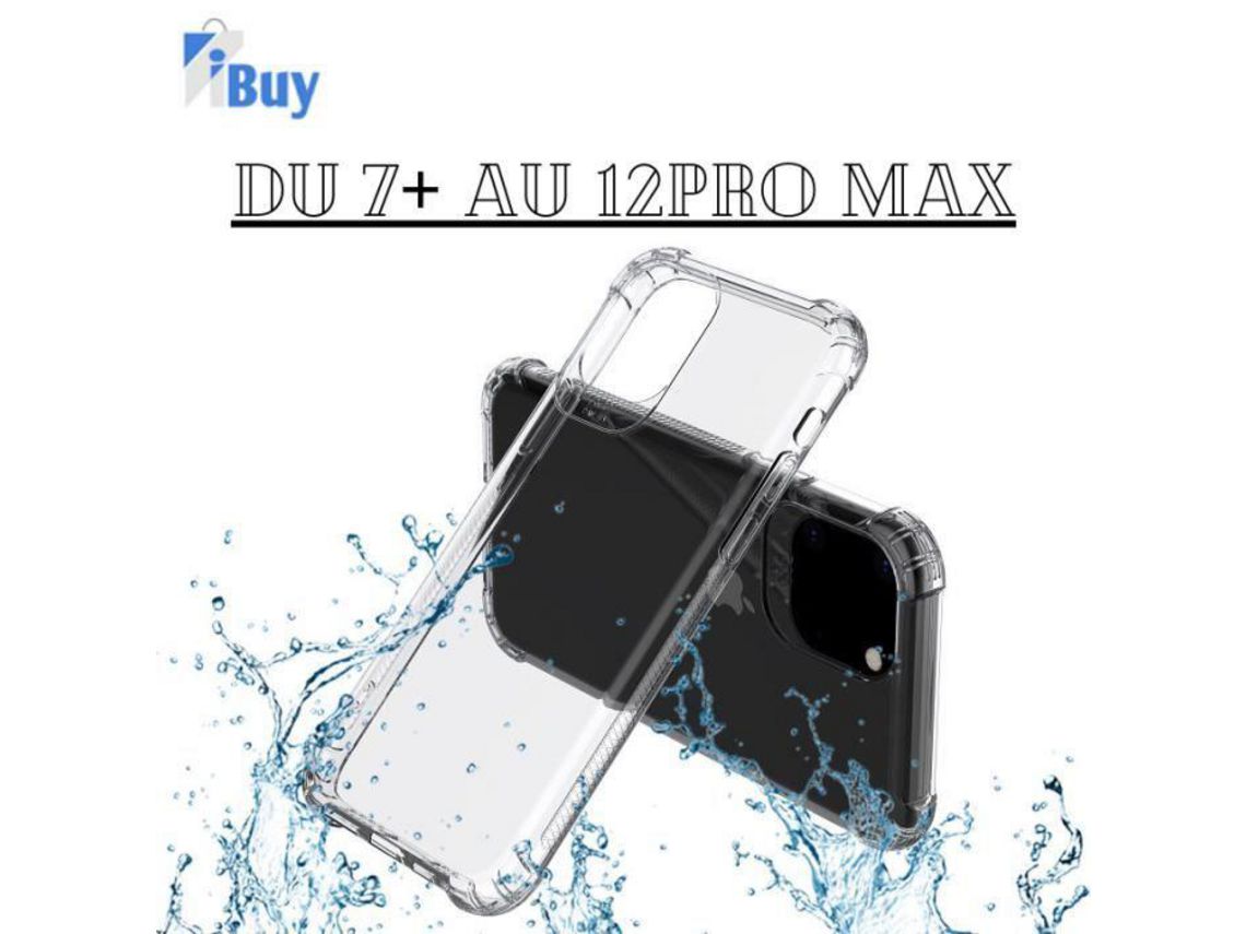 Capa Silicone Anti-Choque iPhone 12 Pro Max Transparente