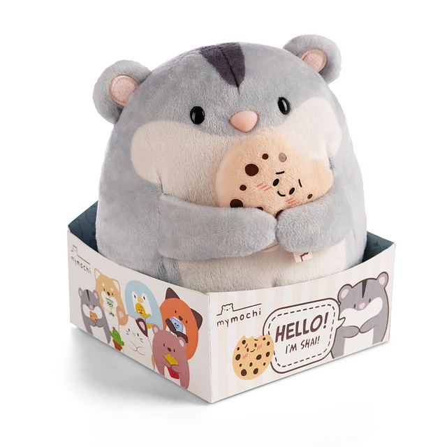 Mymochi Hello Edition Hamster Chai 16Cm C/Bolacha em Caixa NICI