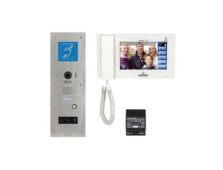 Kit Vidéo Accessibilité Avec Platine Inox Encastrée AIPHONE