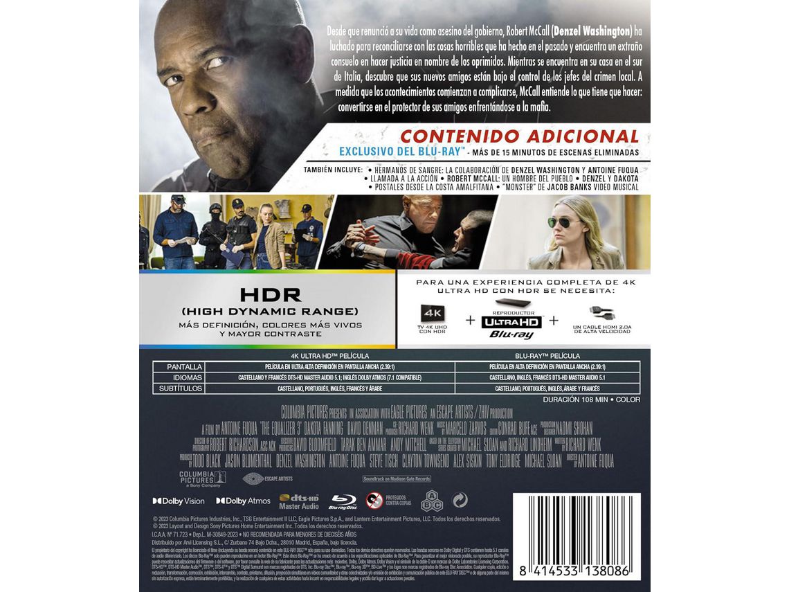 The Equalizer 3 (+ Blu-Ray) - 4K UHD, 8414533138086