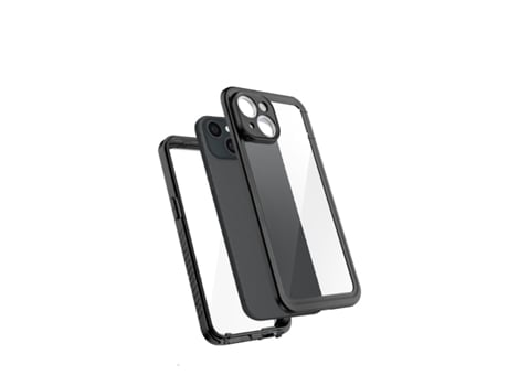 Capa À Prova de Água para Iphone 14 Plus Proteção Contra Quedas de 2 Metros com Reforço Ip68 360° Preto EIGER