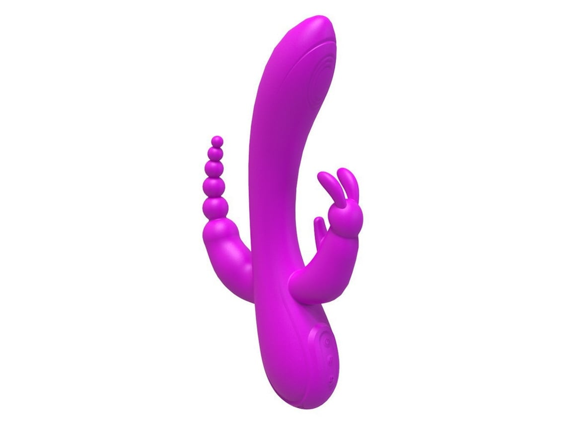 Vibrador de massagem de silicone multifrequência 3 em 1 para mulheres  (roxo) OEMG | Worten.pt