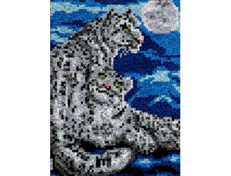 Blue Leopard  Cross Stitch Pattern