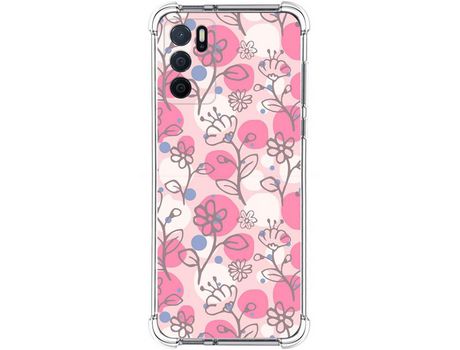 Capa para Oppo A54s TUMUNDOSMARTPHONE Desenhos Anti golpes Flores 07 Multicor