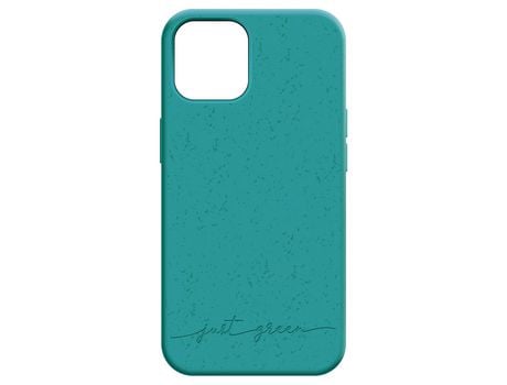 Capa para iPhone 12 e 12 Pro JUST GREEN turquesa reciclável