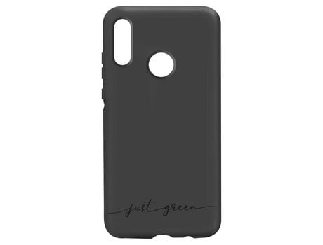 Capa Huawei P Smart 2019 JUST GREEN Preto reciclável