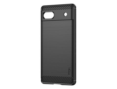 Capa Google Pixel 6a Efeito Carbono e Metal Escovado MOFI Preto