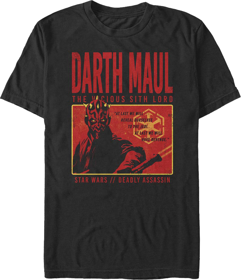 T-Shirt Unissexo DEEPSTONE Vicious Sith Lord Darth Maul Star Wars