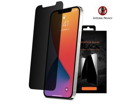 Película EIGER para Iphone 12/12 Pro A 2.5D Color Negro