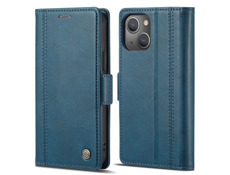 Capa PU + TPU LC.IMEEKE à prova de choque, azul para iPhone 13 mini 5.4