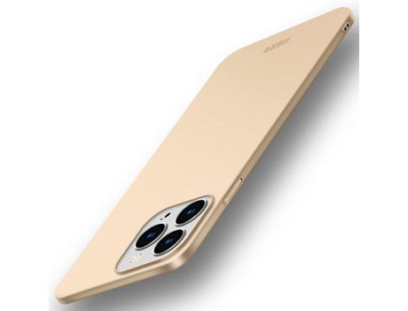 Capa TPU MOFI acabamento fosco dourado para iPhone 13 Pro Max 6.7