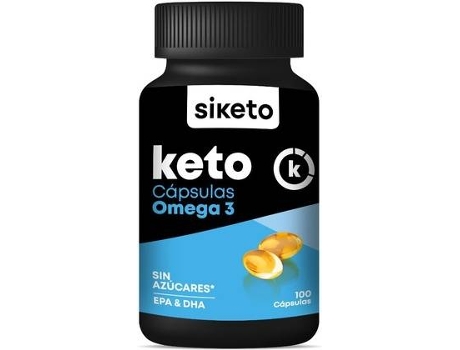 Suplemento Alimentar SIKETO Omega De Peixe Rico Em E (100 cápsulas)