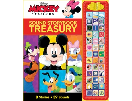 Livro Disney Mickey Friends Sound Storybook Treasury de Pi Kids (Inglês - Capa Dura)