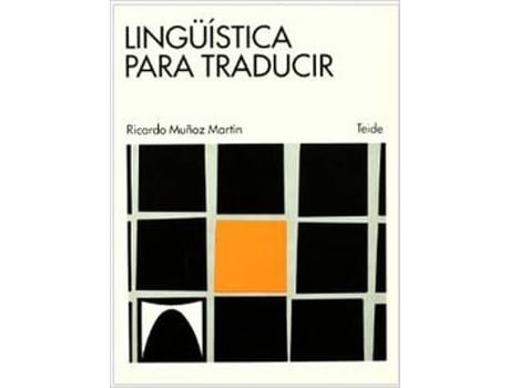 Livro Linguistica Para Traducir. de Ricard Muñoz Martin (Espanhol)