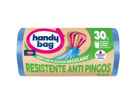 Sacos Lixo 80% Anti-Pingos 30 Lt HANDY BAG