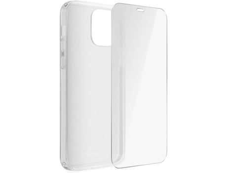 Kit Capa e Película iPhone 12«12 Pro 4Smarts Silicone Gel Transparente