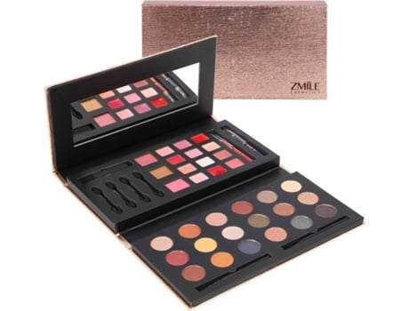 Conjunto de Maquilhagem Vegan ZMILE Glam To Go (36 peças)