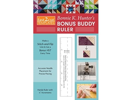 Livro fast2cut® Bonnie K. Hunter’s Bonus Buddy Ruler de Bonnie Hunter (Inglês)