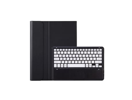 Teclado Bluetooth Removível Tpu Couro de Cordeiro Capa para Tablet para Xiaomi Redmi Pad Pro 12.1 -Preto Branco ZRUXE