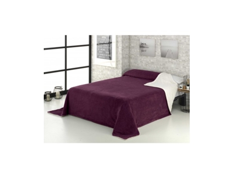 Manta Lisa Sherpa NOVOTEXTIL (Roxo - 230X260 Cm