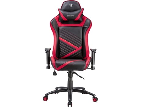 Cadeira Gaming TESORO F700 (Até 120 kg - Elevador a Gás Classe 4 - Vermelho)