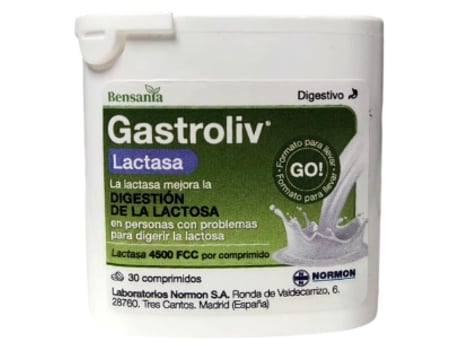 Gastroliv Lactase 30 Comprimidos NORMON