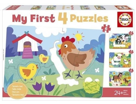 Puzzle EDUCA BORRAS Mama e Bebés  (Idade Mínima: 3 Anos - Número Peças: 26)