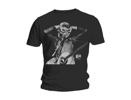 T-Shirt ROCK OFF David Bowie - Acoustics Preto (Tamanho: XXL)