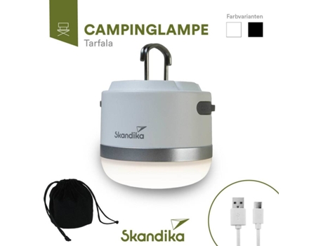 Lâmpada de Campismo SKANDIKA Led Tarfala Outdoor Recarregável