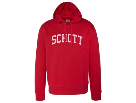 Sweatshirt SCHOTT Algodão Homem (M - Vermelho)