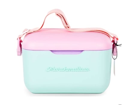 Geleira 12L Rosa e Verde Cooler Box MARSHMALLOW