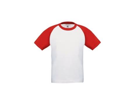 Camisa de Criança para Beisebol B&C Vermelho (7/8 anos)