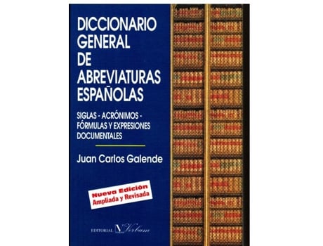 Livro Diccionario General Abreviaturas Españolas de Emiliano Galende (Espanhol)