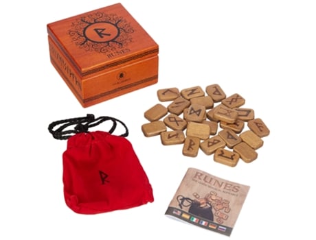 Livro DELUXE WOODEN RUNES de Lo Scarabeo (Inglês)