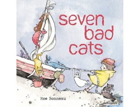 Livro seven bad cats de moe bonneau (inglês)